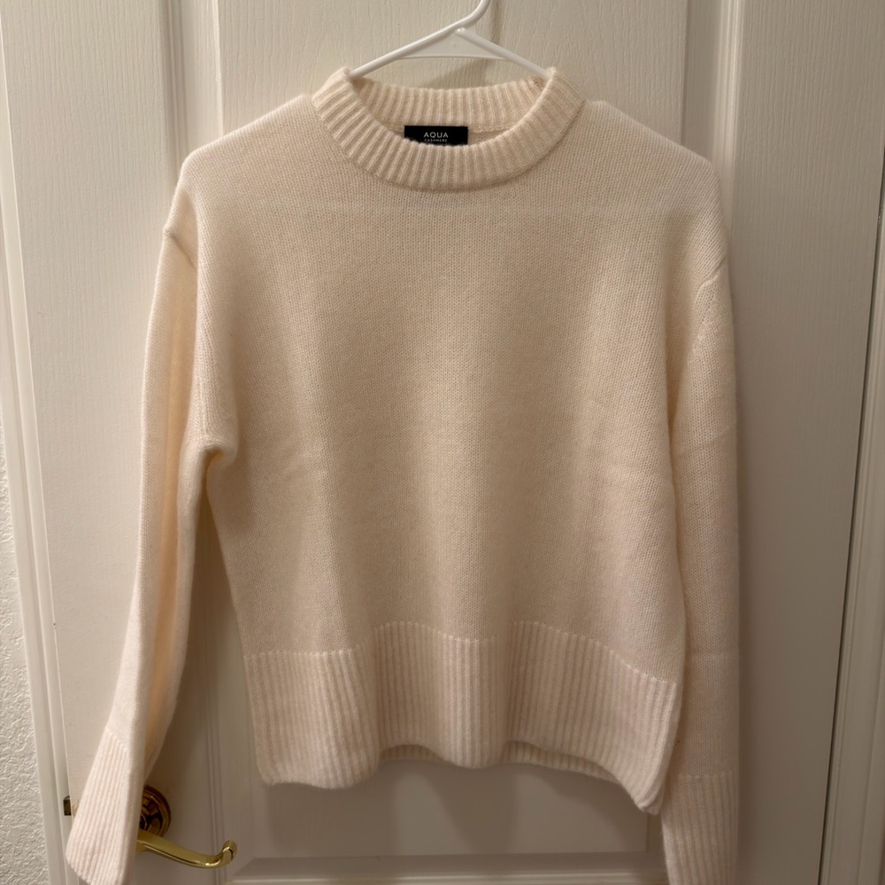 Aqua Cashmere Sweater